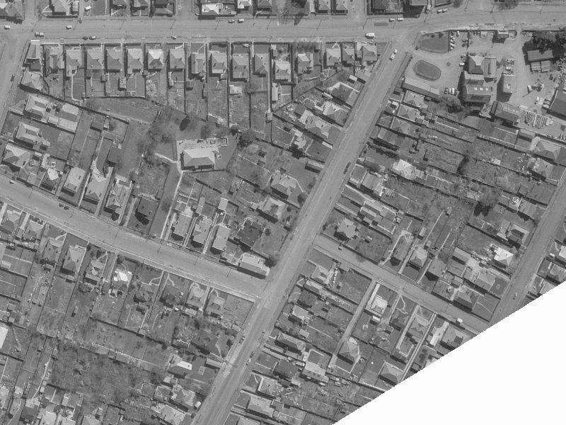 77A Mathesons Road from the air, 1960-1964