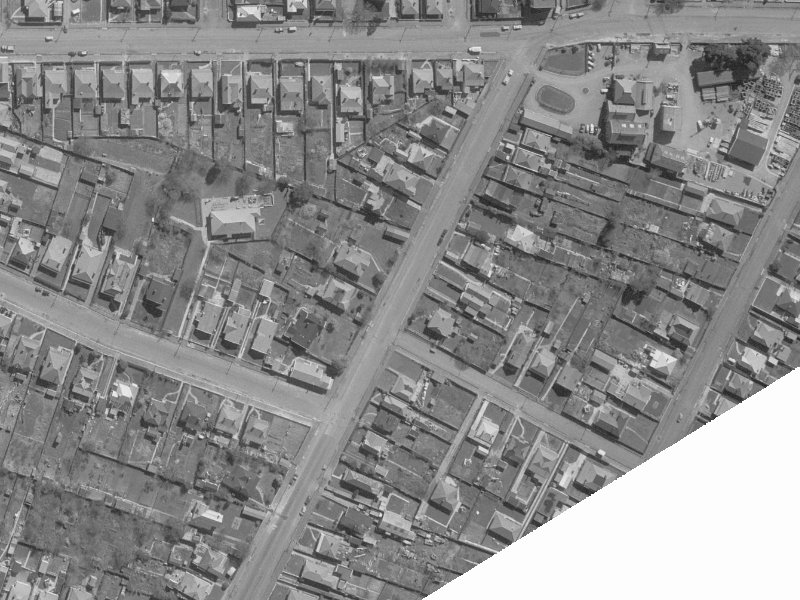 79 Mathesons Road from the air, 1960-1964