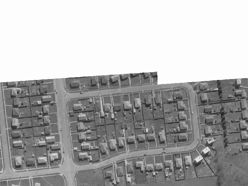 10-12 Hillary Crescent from the air, 1960-1964