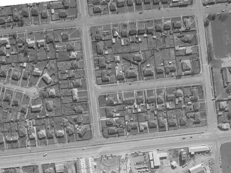 24 Rex Street from the air, 1960-1964