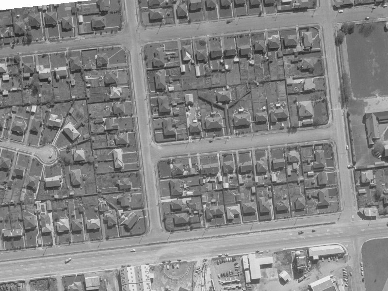 22 Rex Street from the air, 1960-1964