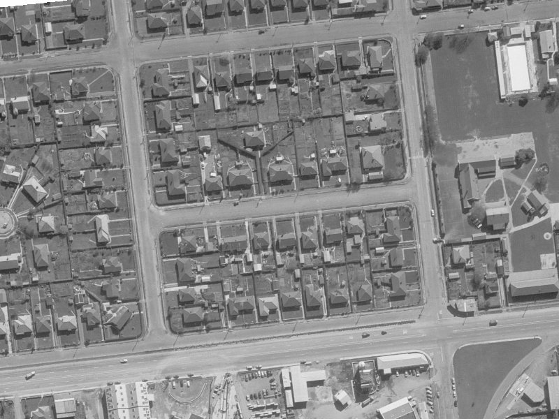 11B Rex Street from the air, 1960-1964