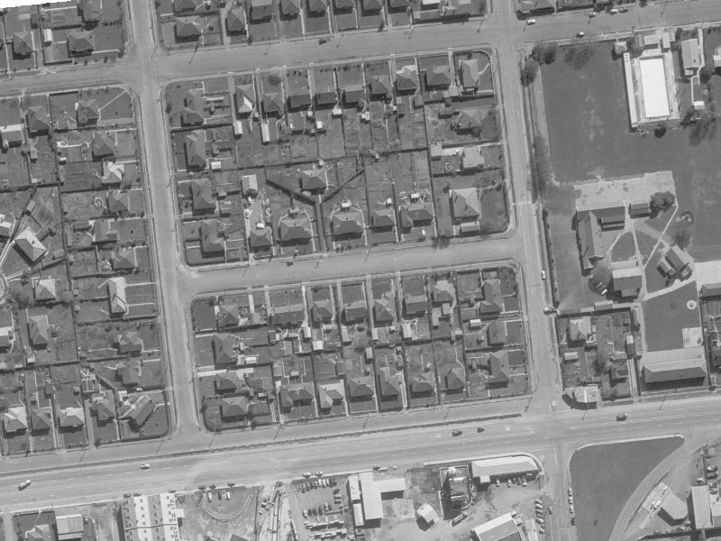 Rex Street from the air, 1960-1964