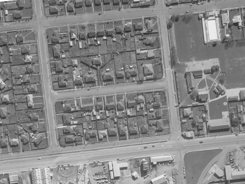 7 Rex Street from the air, 1960-1964