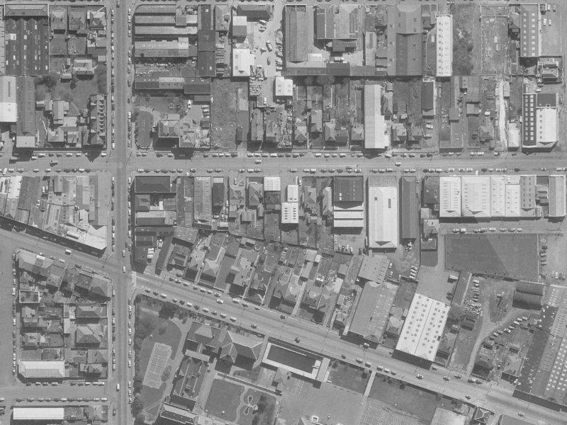 322 St Asaph Street from the air, 1960-1964