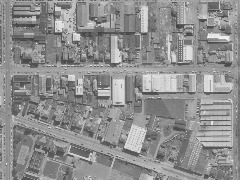 336 St Asaph Street from the air, 1960-1964