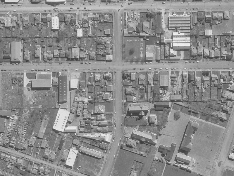 50A Phillips Street from the air, 1960-1964