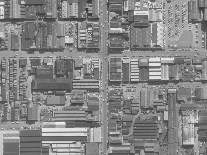 583 Colombo Street from the air, 1960-1964