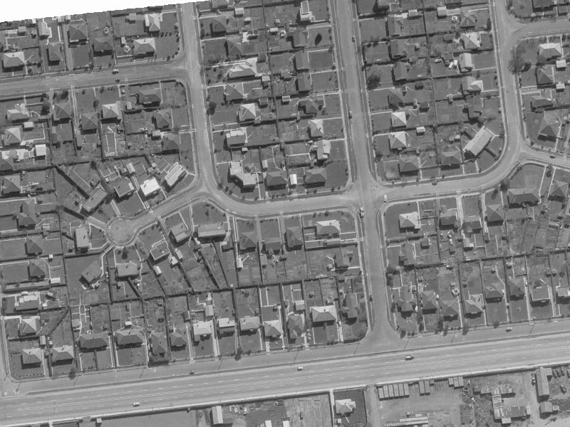 44 Centennial Avenue from the air, 1960-1964