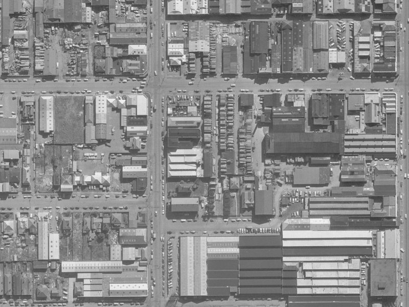 579 Colombo Street from the air, 1960-1964
