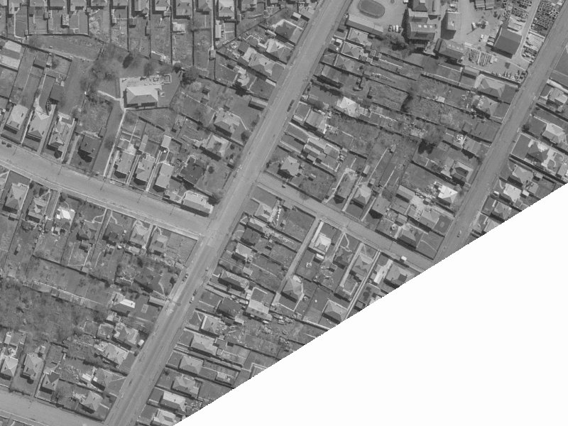 8 Inglis Street from the air, 1960-1964