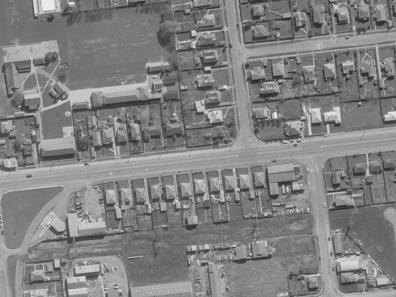 136-134 Blenheim Road from the air, 1960-1964