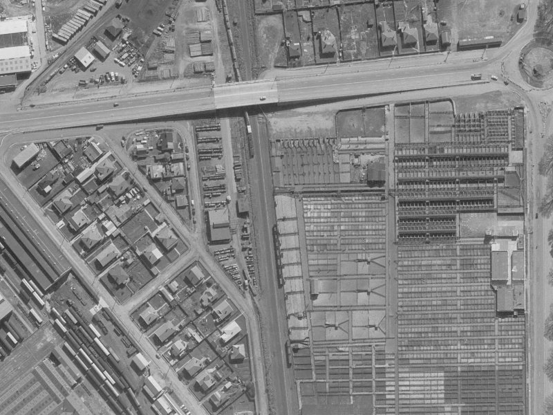 12B Pope Street from the air, 1960-1964