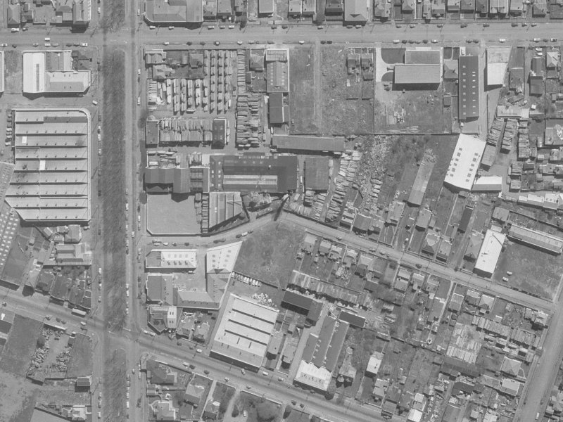 23 Leeds Street from the air, 1960-1964