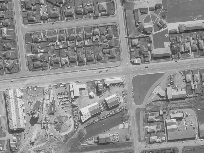 155–157 Blenheim Road from the air, 1960-1964