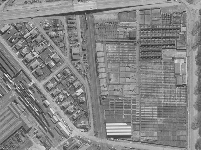 14 Tyne Street from the air, 1960-1964