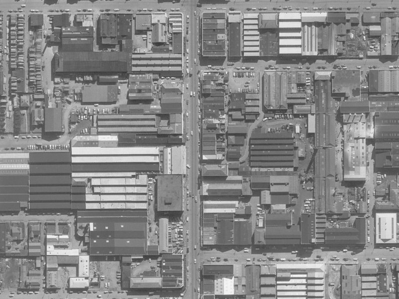 562 Colombo Street from the air, 1960-1964