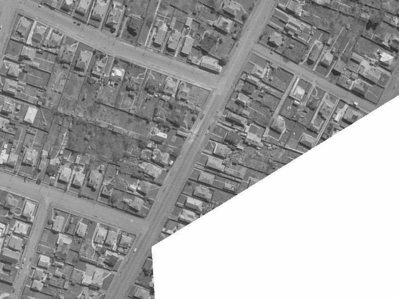 60 Mathesons Road from the air, 1960-1964