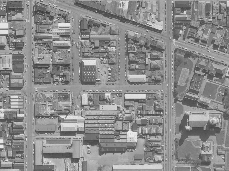 120L Madras Street from the air, 1960-1964