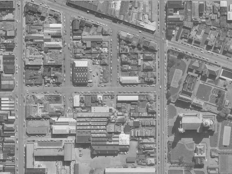 16 Williams Street from the air, 1960-1964