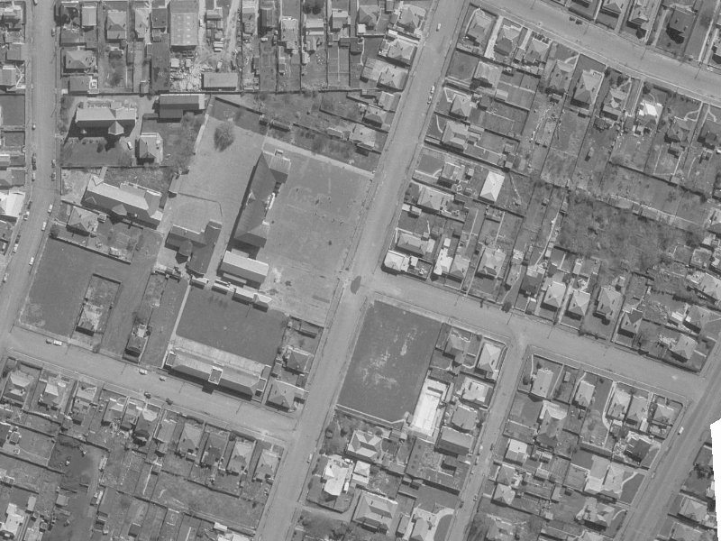 38 Nursery Road from the air, 1960-1964