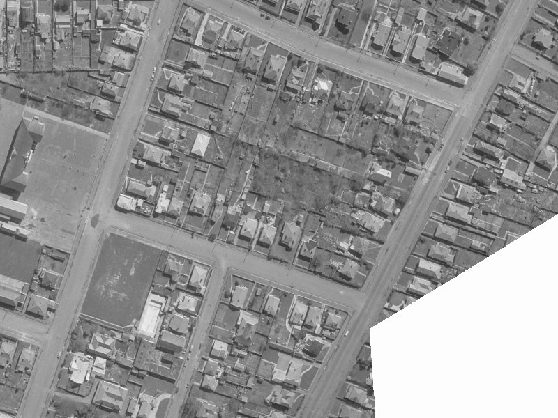 23 Cross Street from the air, 1960-1964