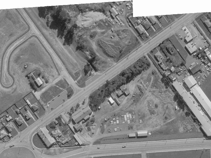 129-149 Main S Road from the air, 1960-1964