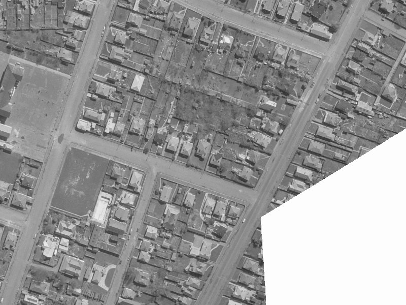 25 Cross Street from the air, 1960-1964