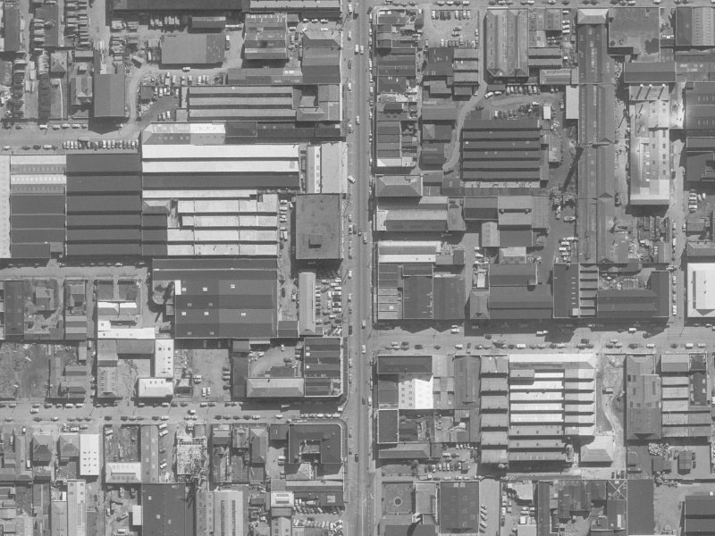 548 Colombo Street from the air, 1960-1964