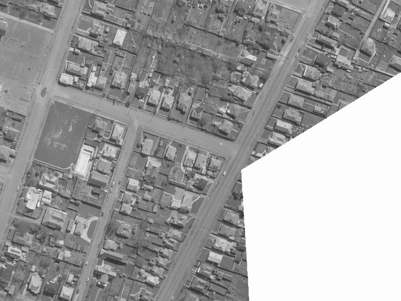 34-18 Cross Street from the air, 1960-1964