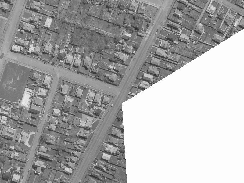 44 Mathesons Road from the air, 1960-1964