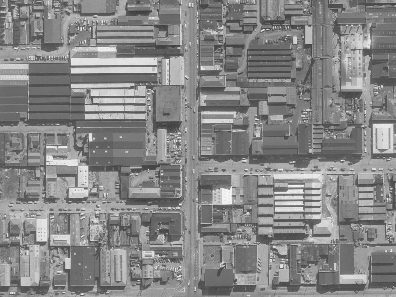 540 Colombo Street from the air, 1960-1964
