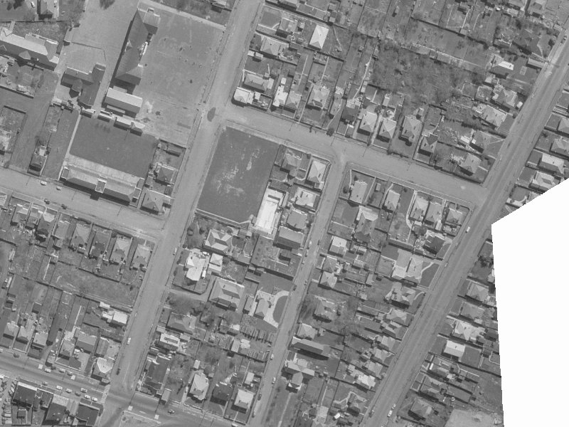 29 Leyden Street from the air, 1960-1964