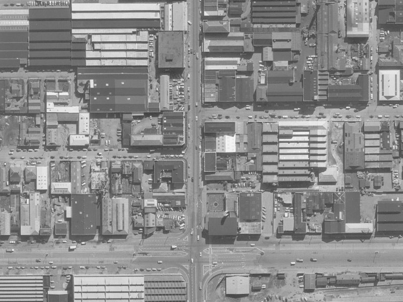 522 Colombo Street from the air, 1960-1964