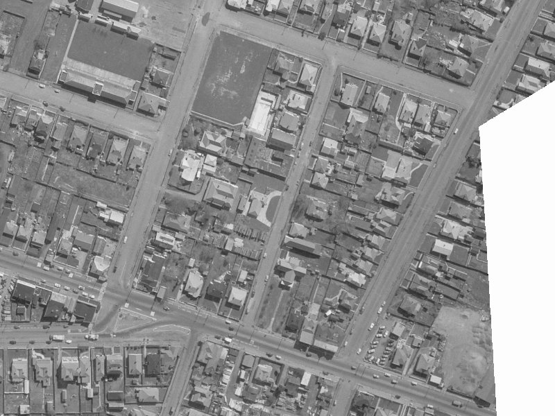Leyden Street from the air, 1960-1964