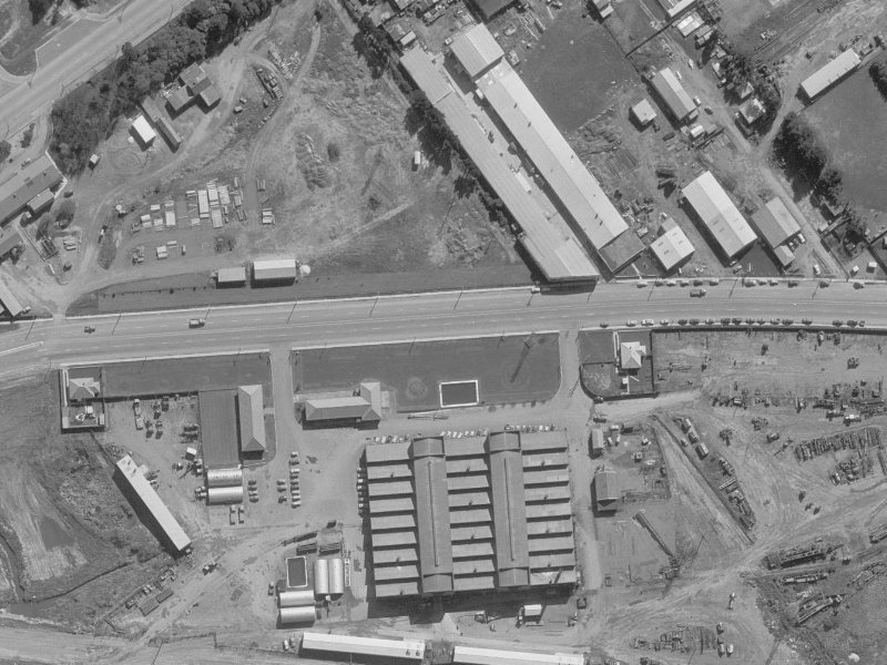 533–551 Blenheim Road from the air, 1960-1964