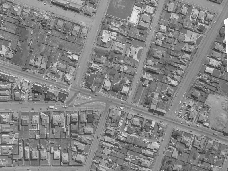 231A Ferry Road from the air, 1960-1964