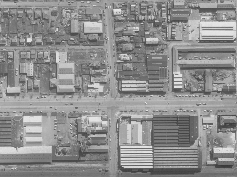 157 Moorhouse Avenue from the air, 1960-1964