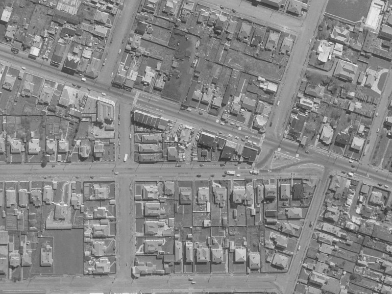 547 Moorhouse Avenue from the air, 1960-1964