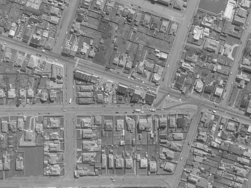 202-218 Ferry Road from the air, 1960-1964