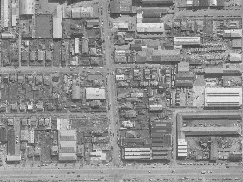 156 Moorhouse Avenue from the air, 1960-1964
