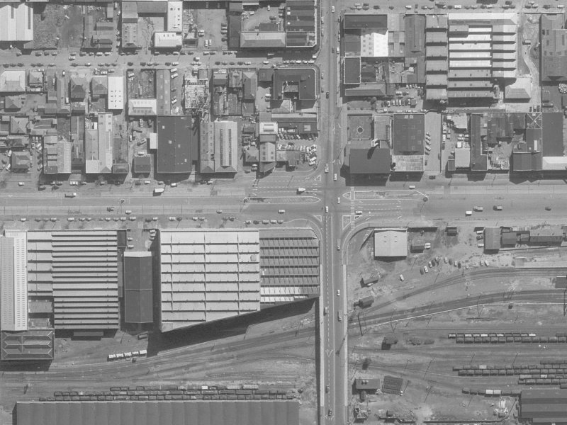 Moorhouse Avenue from the air, 1960-1964