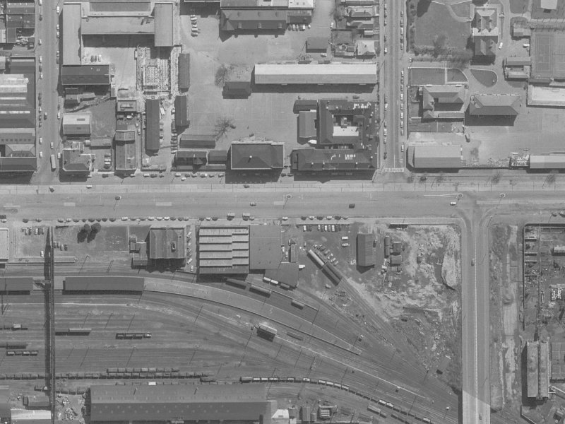 430 Moorhouse Avenue from the air, 1960-1964