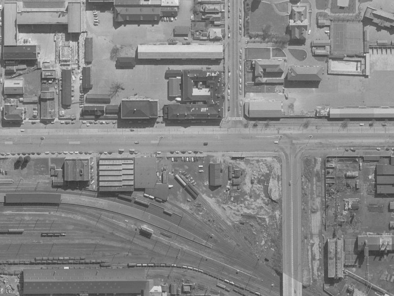 438 Moorhouse Avenue from the air, 1960-1964