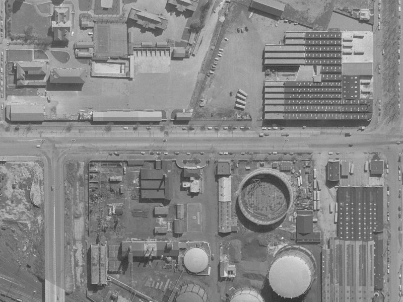 472 Moorhouse Avenue from the air, 1960-1964