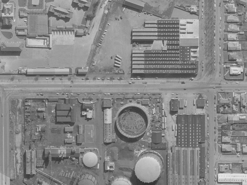 427 Moorhouse Avenue from the air, 1960-1964