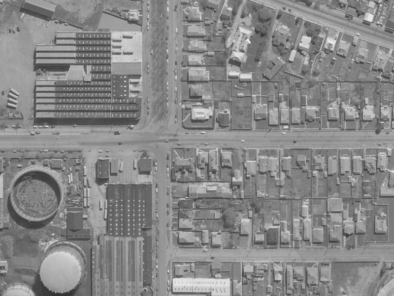 491 Moorhouse Avenue from the air, 1960-1964