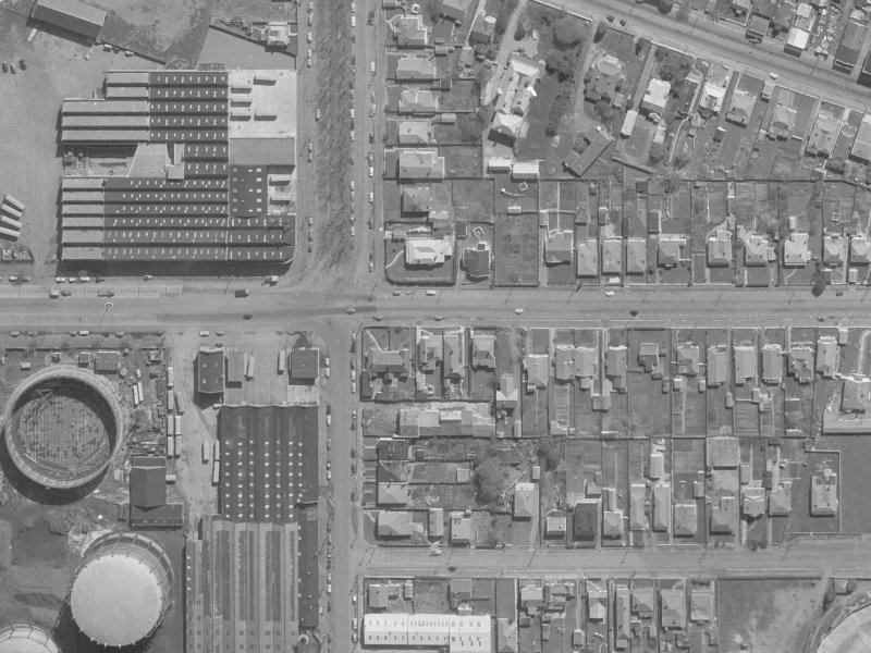 495 Moorhouse Avenue from the air, 1960-1964