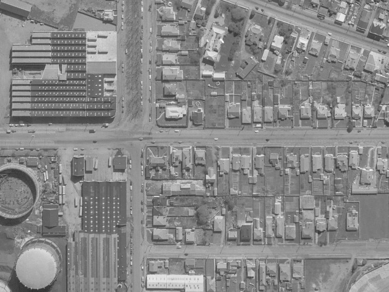 497 Moorhouse Avenue from the air, 1960-1964