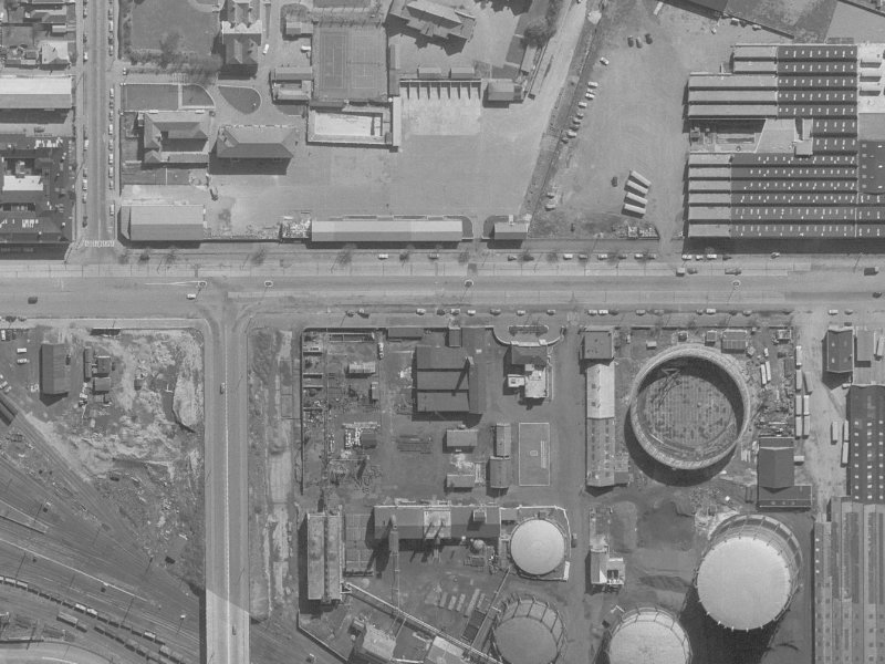 460B Moorhouse Avenue from the air, 1960-1964